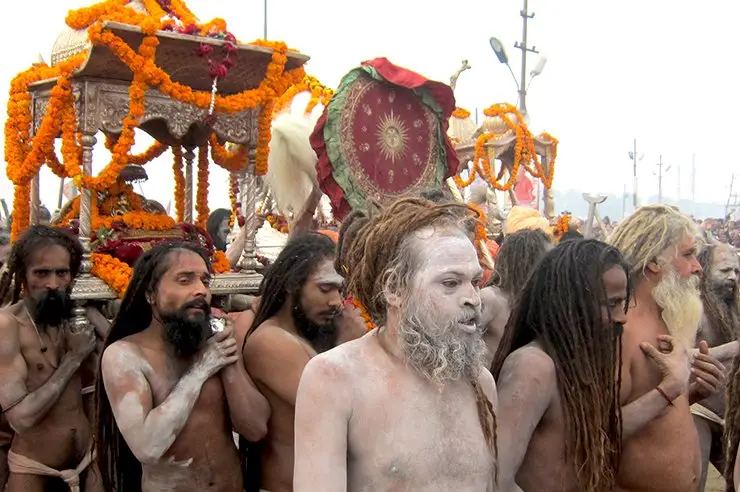 Naga Sadhus julus at Kumbh Mela