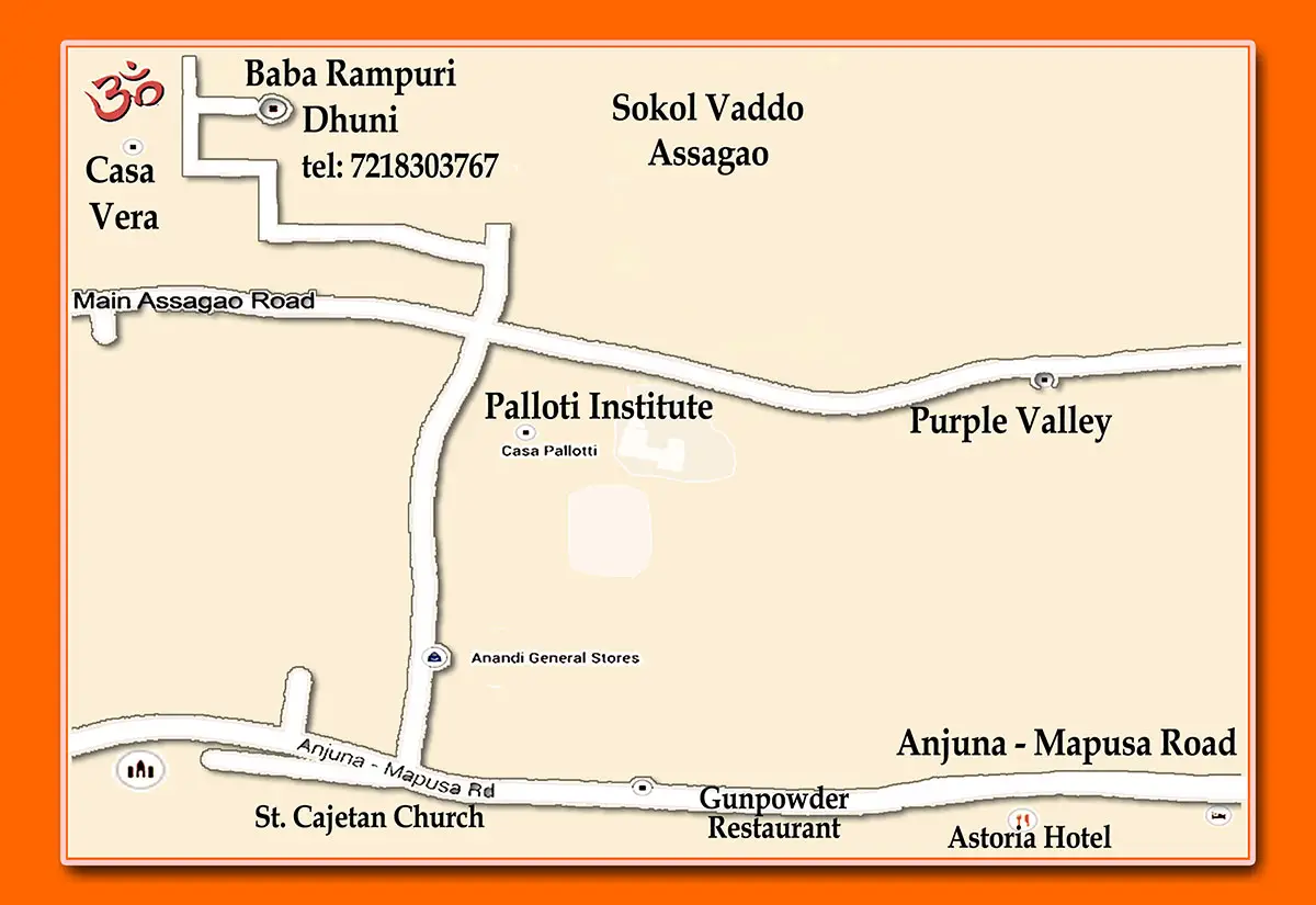Baba Rampuri Dhuni Map