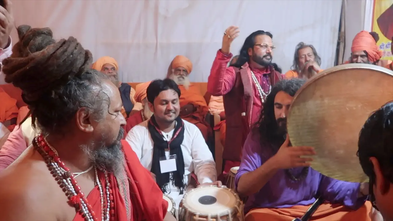 2019 Prayag Daf & bhajan in Juna Akhara