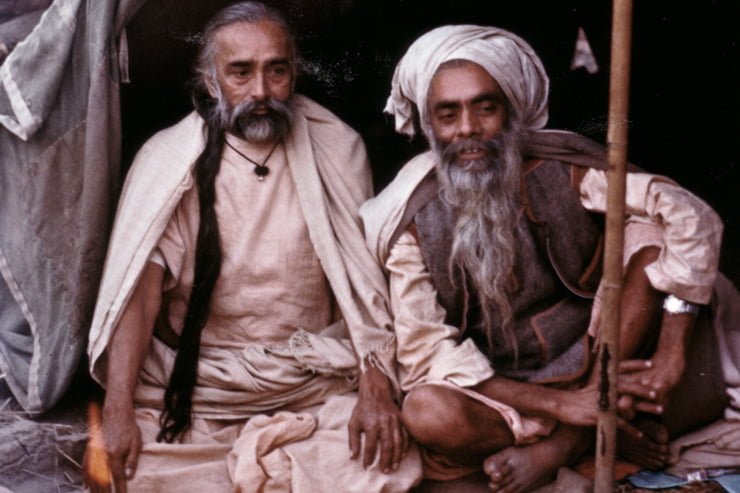 old photo naga sadhus at maha kumbh mela Allahabad 1977